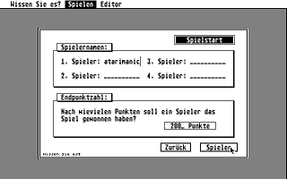 Wissen Sie es? atari screenshot